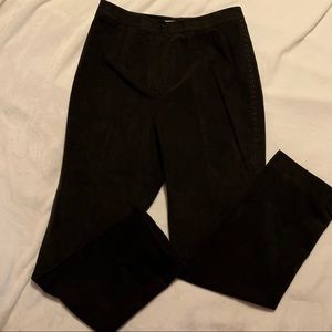 Carlisle Faux Suede Pants, Chocolate Brown, Size 10